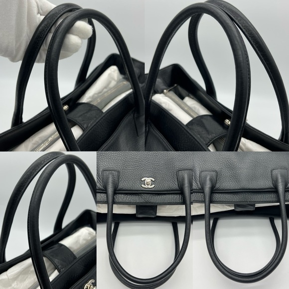 Authentic Chanel Black Calfskin leather Excutive Cerf Tote - Picture 8 of 16